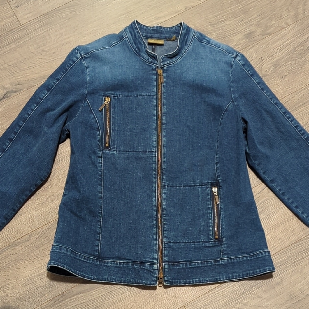 Caslon Denim Zip-Up Jacket